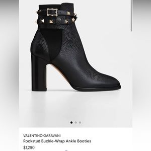 Valentino studded black boot